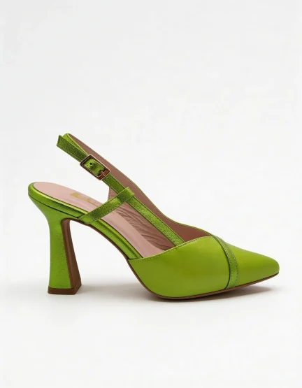 Salón Slingback Verde Lima